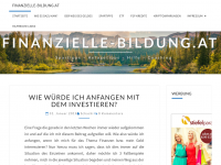 Screenshot des Blogs finanzielle Bildung