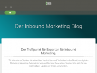 Screenshot des Blogs Discovering Demand – Der Inbound Marketing Blog