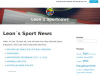 Screenshot des Blogs www.sport-news.home.blog
