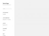 Screenshot des Blogs David Fiege