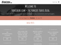 Screenshot des Blogs Vanleben.com – Der VanLife Reiseblog