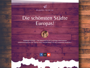 Screenshot des Blogs Europa Trips – die schönsten Städte Europas