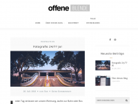 Screenshot des Blogs OffeneBlende – Moody Photos