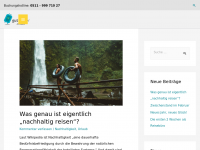 Screenshot des Blogs Gutbürger.Reisen Blog
