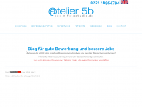 Screenshot des Blogs Blog für gute Bewerbungsschreiben