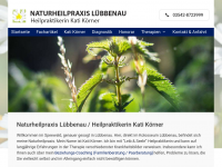 Screenshot des Blogs Naturheilpraxis Lübbenau / Heilpraktikerin Kati Körner