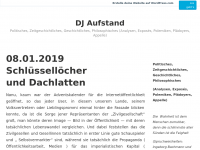 Screenshot des Blogs DJ Aufstand