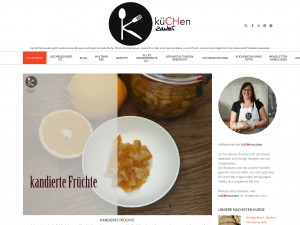 Screenshot des Blogs küCHenzauber