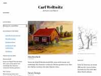 Screenshot des Blogs Carl Weltwitz