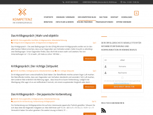 Screenshot des Blogs Kompetenz Brief