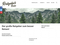 Screenshot des Blogs Ratgeber Reise