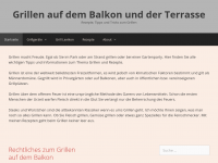 Screenshot des Blogs Grillen auf Balkon und Terrasse
