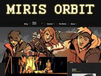 Screenshot des Blogs Miris Orbit: Vom Schreiben und Zeichnen