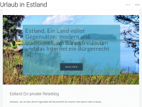 Screenshot des Blogs Estland. Ein Land voller Gegensätze. Mein privater Reiseblog