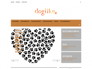 Screenshot des Blogs doglike – DogLike ist ein Blog für jeden Hundefreund.