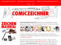 Screenshot des Blogs COMICZEICHNER