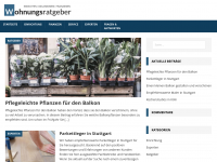 Screenshot des Blogs Wohnungsratgeber.de