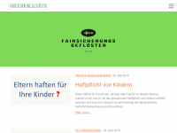 Screenshot des Blogs Fairsicherungsgeflüster