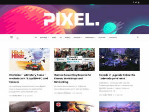Screenshot des Blogs PIXEL.
