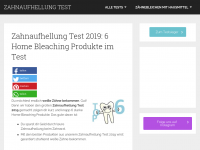Screenshot des Blogs Zahnaufhellung im Test