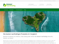 Screenshot des Blogs Besser Nachhaltig ! Nachhaltigkeit, Eco Fashion und mehr