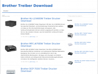Screenshot des Blogs Brother Treiber Download