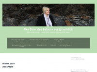 Screenshot des Blogs der Sinn des Lebens sei glücklich