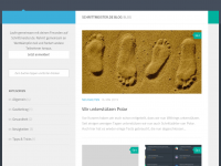 Screenshot des Blogs Schrittmeister.de Blog