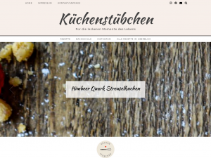Screenshot des Blogs Küchenstübchen