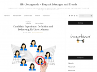 Screenshot des Blogs HR-Lösungen