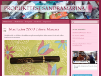 Screenshot des Blogs Produkttest SandraMarina
