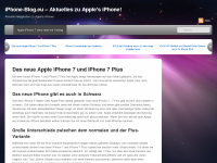 Screenshot des Blogs iPhone-Blog – Aktuelle Informationen zu Apple’s iPhone!