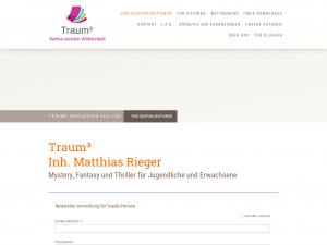 Screenshot des Blogs Werke werden Wirklichkeit