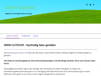 Screenshot des Blogs Green Outdoor
