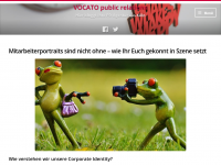 Screenshot des Blogs VOCATO public relations