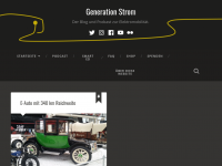 Screenshot des Blogs Generation Strom