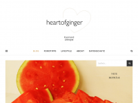 Screenshot des Blogs heartofginger