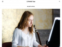Screenshot des Blogs E-Piano Test
