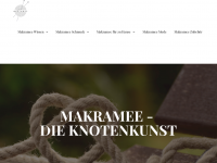Screenshot des Blogs Makramee-Knotenkunst