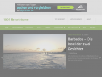 Screenshot des Blogs 1001Reisetraeume