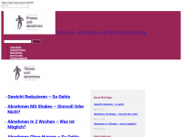 Screenshot des Blogs Fitness und Abnehmen