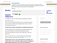Screenshot des Blogs Blutdruck-Gesund