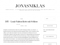 Screenshot des Blogs Jonas Niklas