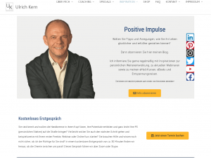 Screenshot des Blogs Positive Impulse für jeden Tag und das Leben