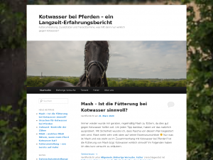 Screenshot des Blogs Kotwasser-bei-Pferde