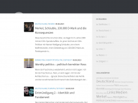 Screenshot des Blogs Gedanken zu Politik und Gesellschaft