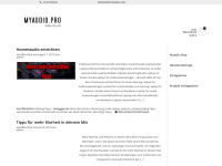 Screenshot des Blogs myaudio.pro