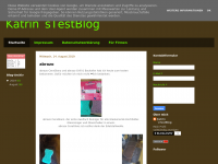 Screenshot des Blogs Katrin´sTestBlog