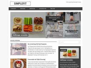 Screenshot des Blogs Simplefit.de