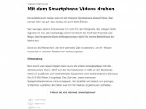 Screenshot des Blogs videosmartphone.de